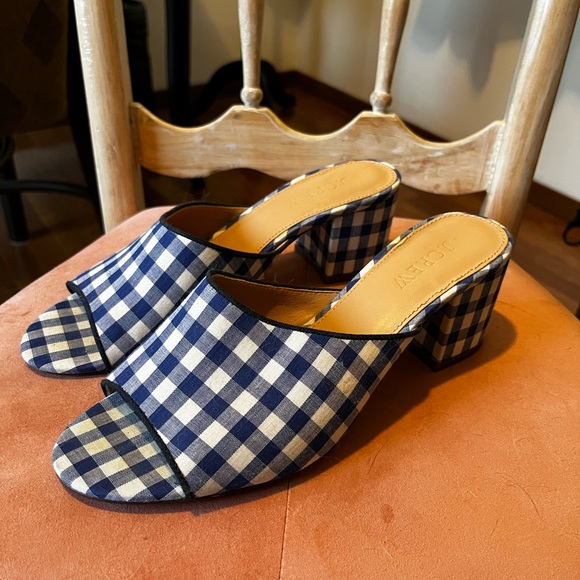 Jcrew gingham Slides - Picture 2 of 4